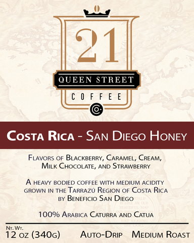 Costa Rica San Diego Honey