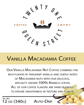 Vanilla Macadamia Nut Coffee