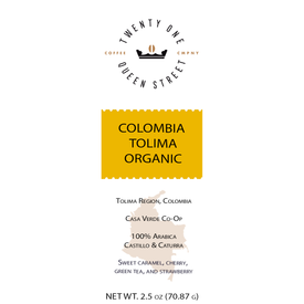 Colombia Tolima Casa Verda Organic - Sample Size