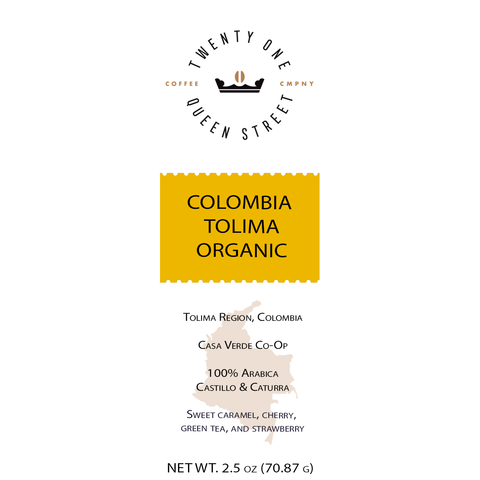 Colombia Tolima Casa Verda Organic - Sample Size