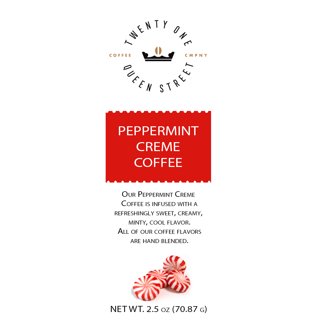 Peppermint Creme Coffee - Sample Size