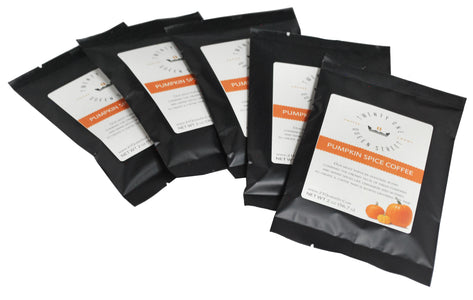 Pumpkin Spice Coffee - 40 count / 2.0 oz. pre measured coffee packets, Premium 100% Arabica, Medium Roast Blend
